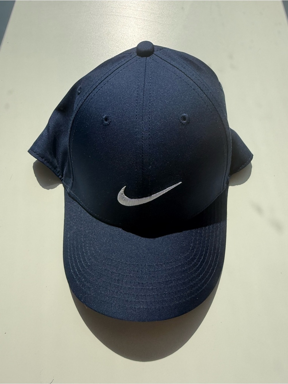 Nike Men's Navy Baseball Cap with White Swoosh